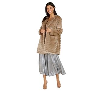 BB Dakota McCoy Textured Faux Fur Coat.